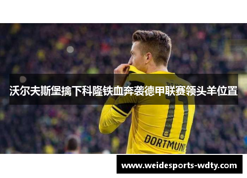沃尔夫斯堡擒下科隆铁血奔袭德甲联赛领头羊位置